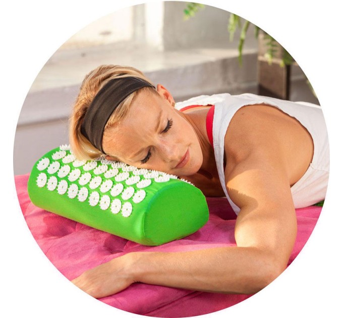Масажний валик для масажу спини (масажер для спини/шиї/голови/ніг/стоп/тіла) OSPORT Pro (apl-031)