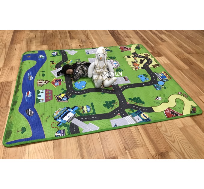Детский развивающий игровой коврик для ползания (теплый пол) OSPORT (M 3511)