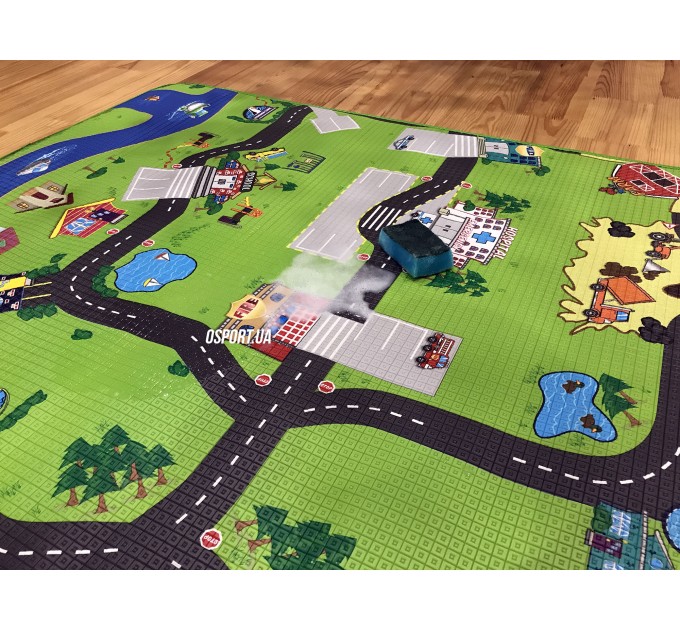 Дитячий розвиваючий ігровий килимок для повзання (тепла підлога) OSPORT (M 3511)