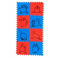 Дитячий ігровий килимок-пазл (мат татамі ластівчин хвіст для ігор, йоги та фітнесу) OSPORT Happy Cat (FI-0136)