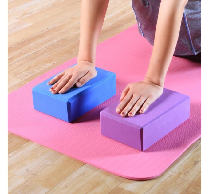 Блок для йоги (йога блок, цегла для йоги) OSPORT EVA Leaves (MS 0858-12)