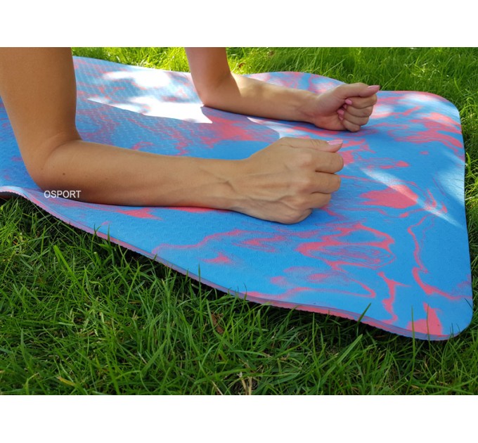 Килимок для йоги та фітнесу PER (йога мат, каремат спортивний) OSPORT Yoga ECO Pro 8мм (OF-0086)
