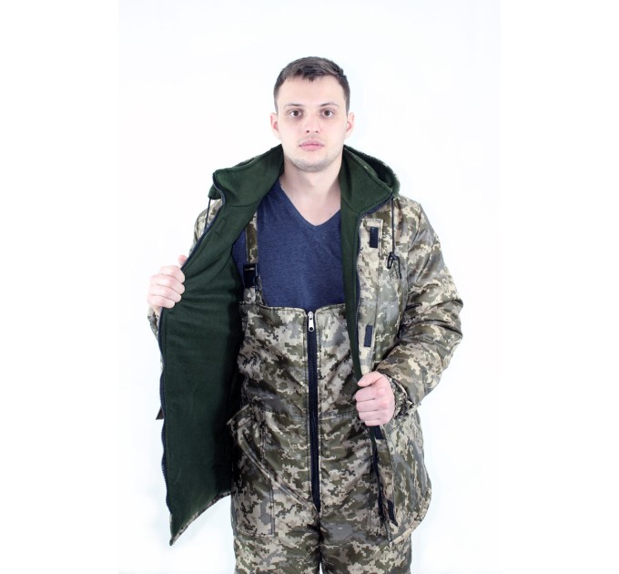 Куртка + Напівкомбінезон утеплений робочий зимовий (зимовий спецодяг костюм для полювання/рибалки) OSPORT ty-0009