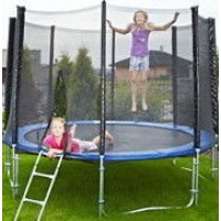 Большой батут для дома с защитной сеткой для взрослых и детей профессиональный OSPORT диаметр 244 см (MS 0496)
