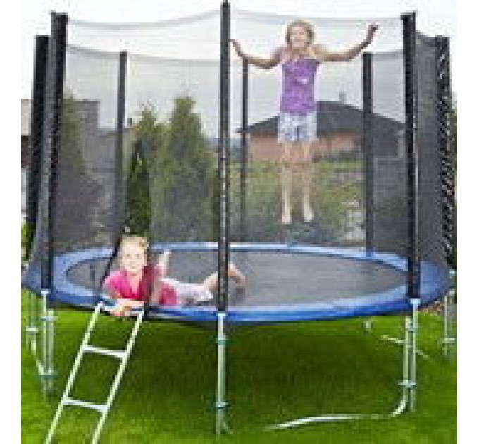 Великий батут для дому із захисною сіткою для дорослих та дітей професійний OSPORT діаметр 244 см (MS 0496)