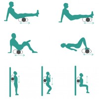 Валік (ролик, ролер) масажний для йоги, фітнесу (спини та ніг) OSPORT (MS 2346)