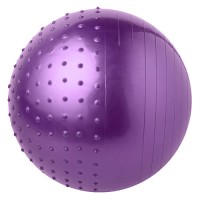 М'яч (фітбол) для фітнесу напівмасажний 2 в 1 OSPORT глянець 75см (25415-28)