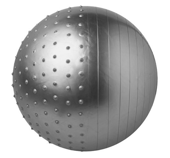 М'яч (фітбол) для фітнесу напівмасажний 2 в 1 OSPORT глянець 75см (25415-28)