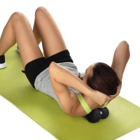Блок для йоги (йога блок-цегла) + масажний м'ячик для масажу МФР міофасціального релізу OSPORT (MS 2231)