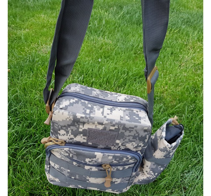 Сумка рюкзак тактическая военная (туристическая) через плече однолямочная OSPORT Pixel (N02181)