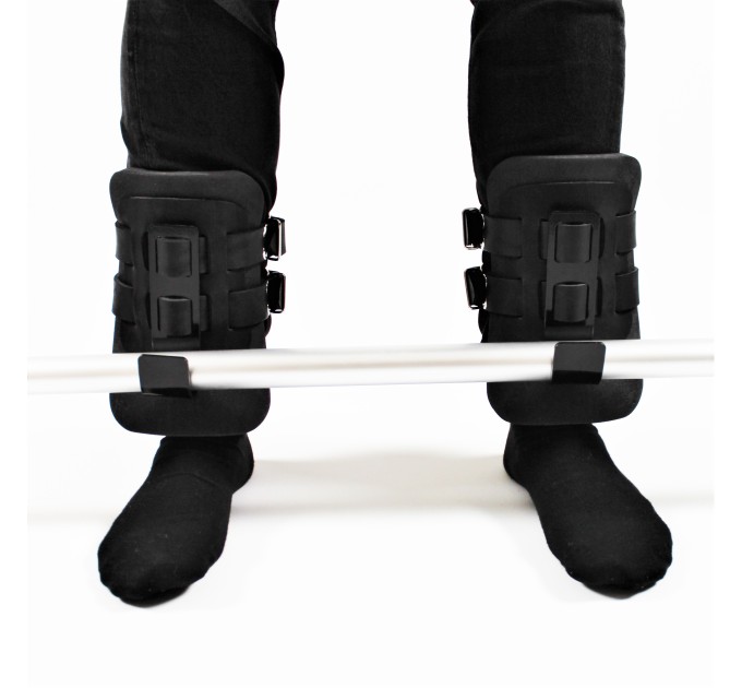 Гравитационные ботинки (инверсионные крюки для турника) тренажер спины и пресса OSPORT Lite Black (OF-0009)