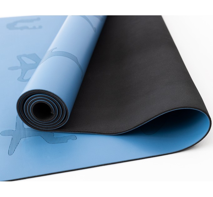 Коврик для йоги и фитнеса (йога мат) резиновый профессиональный OSPORT 5мм (MS 2898)