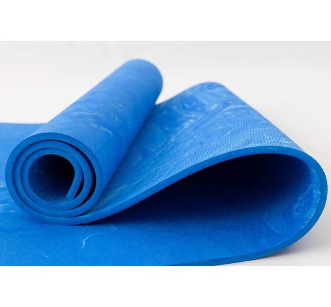Коврик для йоги и фитнеса + чехол (мат, каремат спортивный) OSPORT Yoga ECO Pro 8мм (n-0013)
