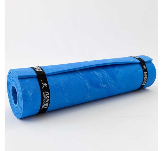 Коврик для йоги и фитнеса + чехол (мат, каремат спортивный) OSPORT Yoga ECO Pro 8мм (n-0013)