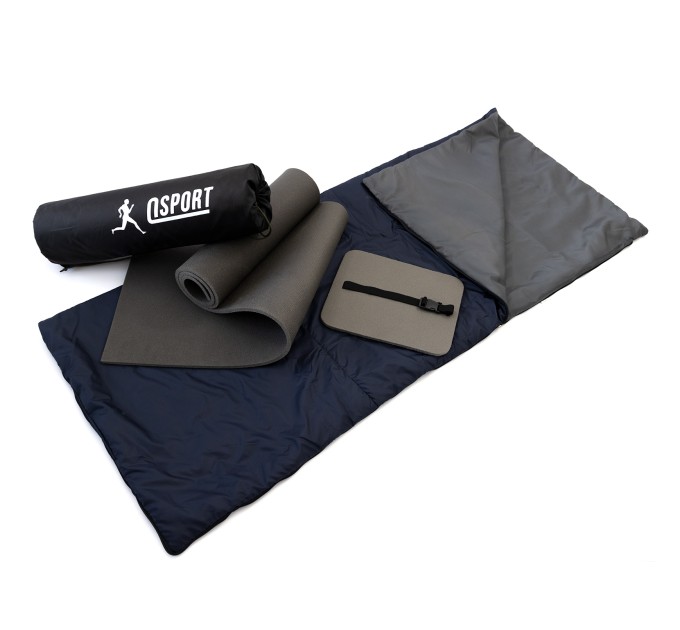 Коврик туристический + спальник + сидушка (каремат в палатку под спальный мешок) OSPORT Lite Лето (n-0012)