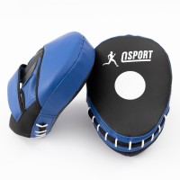 Лапи боксерські (для боксу) гнуті із кожвінілу OSPORT Pro (OF-0080)