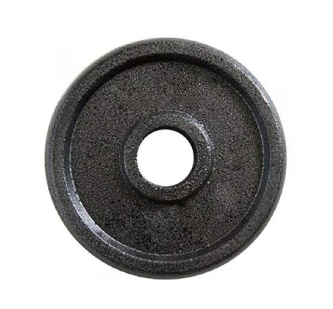 Металлический блин (диск чугунный) для гантели (штанги) под гриф 25мм OSPORT 0.5 кг (OF-0034)