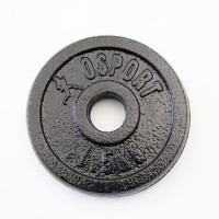 Металлический блин (диск чугунный) для гантели (штанги) под гриф 25мм OSPORT 1.5 кг (OF-0036)