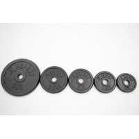 Металлический блин (диск чугунный) для гантели (штанги) под гриф 25мм OSPORT 2 кг (OF-0037)