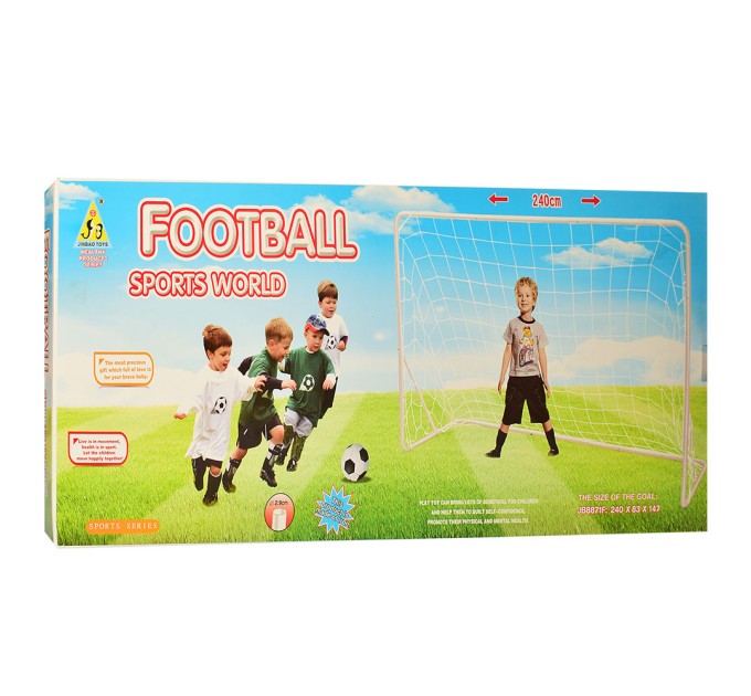 Футбольні ворота (розбірні металеві дитячі) для ігрових майданчиків, переносні 2шт Profi (MR 0178)