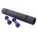 Набір для фітнесу 2в1 килимок для фітнесу та спорту (каремат) + гантелі 2шт по 2 кг OSPORT Set 16 (n-0047)