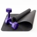 Набір для фітнесу 2в1 килимок для фітнесу та спорту (каремат) + гантелі 2шт по 9 кг OSPORT Set 24 (n-0055)