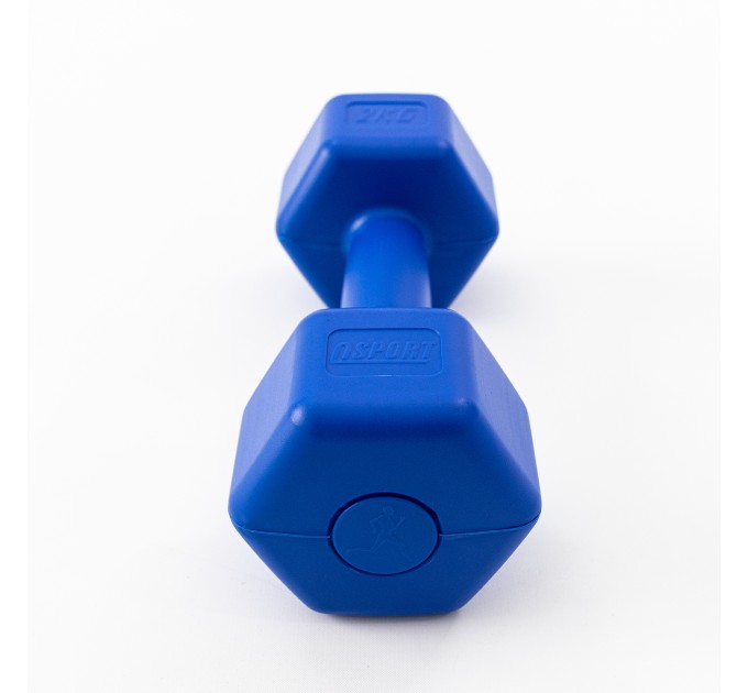 Гантель для фитнеса пластиковая цельная (неразборная) OSPORT Lite 2 кг (OF-0115)