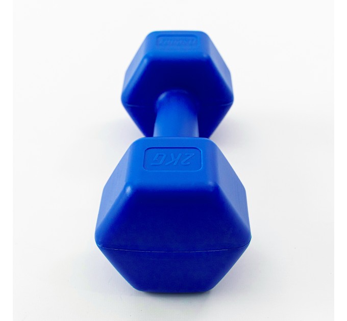 Гантель для фитнеса пластиковая цельная (неразборная) OSPORT Lite 2 кг (OF-0115)