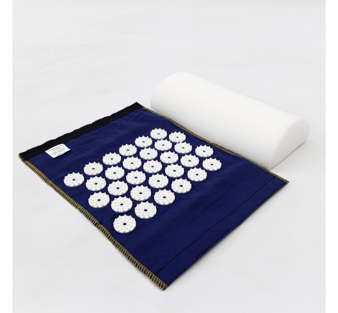 Масажний килимок Аплікатор Кузнєцова + міні килимок + валик масажер для спини/шиї/ніг OSPORT Set №1 (n-0005)