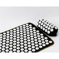 Масажний килимок Аплікатор Кузнєцова + валик масажер для спини/шиї/ніг/стоп OSPORT Lite ECO 145 (apl-028)