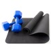 Набір для фітнесу 2в1 килимок для фітнесу та спорту (каремат) + гантелі 2шт по 3 кг OSPORT Set 6 (n-0037)