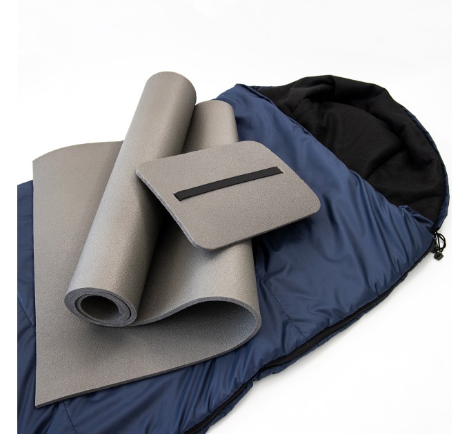 Коврик туристический + спальник + сидушка (каремат в палатку под спальный мешок) OSPORT Осень Medium+ (n-0029)