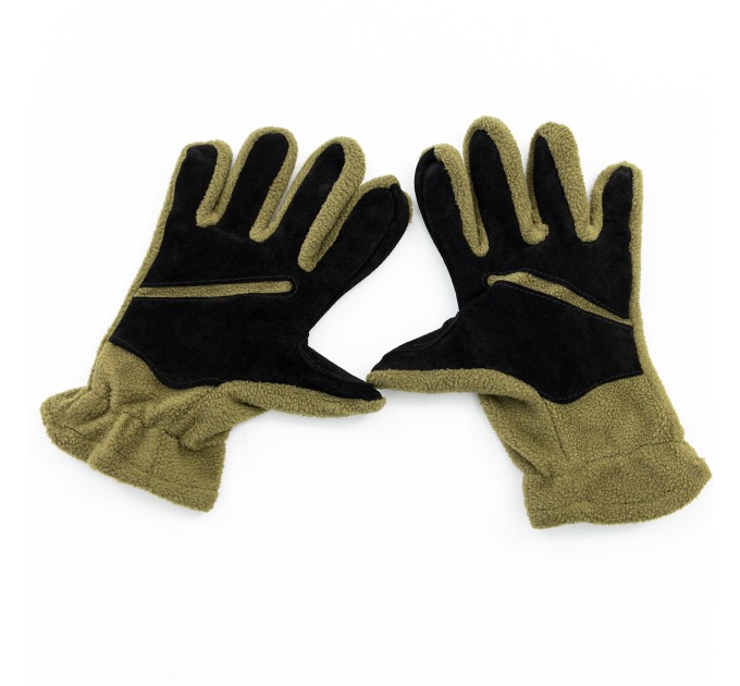 Зимние рабочие перчатки, флисовые, тактические, комбинированные полнопалые рукавицы OSPORT (R-00014)