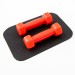 Гантелі для фітнесу пластикові цільні (нерозбірні) + килимок OSPORT Lite 2шт по 0,5 кг (OF-0213)