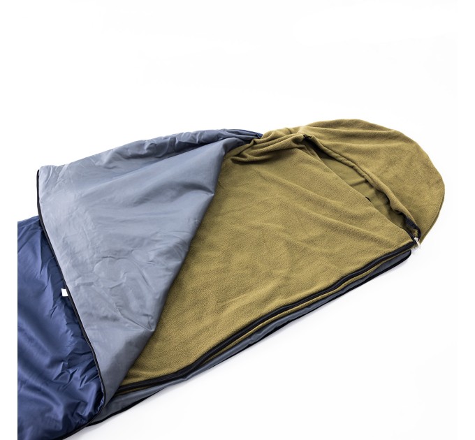Спальный мешок (спальник туристический летний) + вкладыш флисовый OSPORT Лето 2в1 (ty-0036)