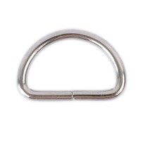 Полукольцо металлическое хромированное под ленту 40x24x5мм (FY-0014)