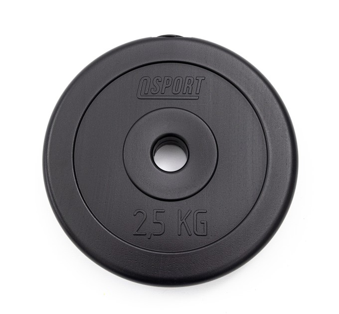 Блин-диск для гантели и штанги композитный под гриф 25мм OSPORT Lite 2.5 кг (OF-0141)