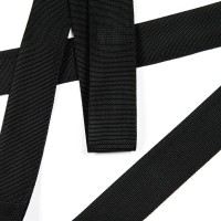 Ременная лента полипропиленовая (стропа рюкзачная) 38 мм Черный 3556 (TK-0007) Ременная лента полипропиленовая (стропа рюкзачная) 38 мм Черный 3556 (TK-0007)