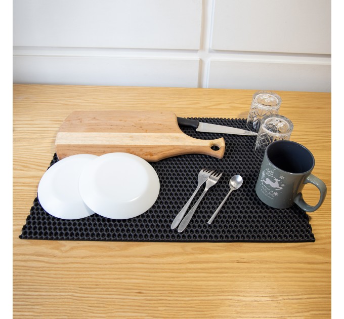 Килимок для сушіння посуду (килимок для кухні підкладка під мокрий посуд) 60х40 см OSPORT (R-00054)