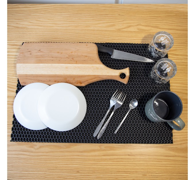 Килимок для сушіння посуду (килимок для кухні підкладка під мокрий посуд) 60х40 см OSPORT (R-00054)