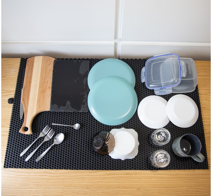 Коврик для сушки посуды (коврик для кухни подкладка под мокрую посуду) 100х60 см OSPORT (R-00057)