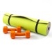 Килимок для йоги, фітнесу, спорту (йога мат, каремат) + гантелі для фітнесу 2шт по 1кг OSPORT Set 76 (n-0106)
