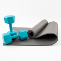 Коврик для йоги, фитнеса, спорта (йога мат, каремат) + гантели для фитнеса 2шт по 4кг OSPORT Set 71 (n-0101)