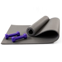 Коврик для йоги, фитнеса, спорта (йога мат, каремат) + гантели для фитнеса 2шт по 0.5кг OSPORT Set 67 (n-0097)