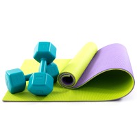 Коврик для йоги, фитнеса, спорта (йога мат, каремат) + гантели для фитнеса 2шт по 4кг OSPORT Set 79 (n-0109)