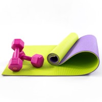 Килимок для йоги, фітнесу, спорту (йога мат, каремат) + гантелі для фітнесу 2шт по 2кг OSPORT Set 77 (n-0107)