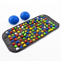 Масажний ортопедичний килимок для дітей + напівсфера масажна масажер для ніг 2шт OSPORT Set 43 (n-0073)