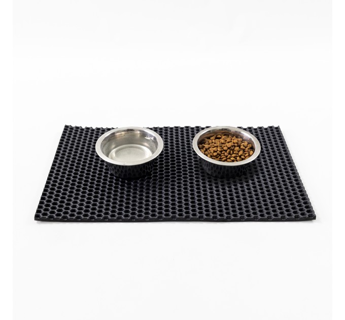 Коврик под миски для домашних животных, подкладка под тарелку 50х30 см + игрушка-мяч OSPORT Set 51 (n-0081)