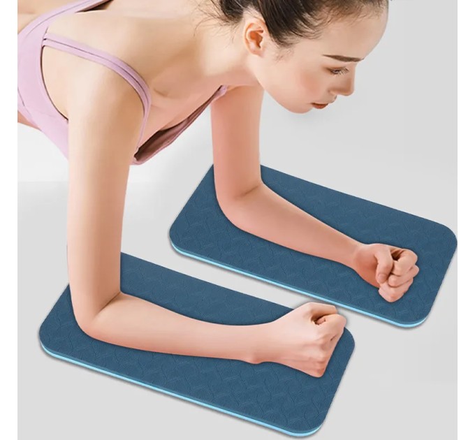 Коврик-упоры для колен и локтей для йоги (планки), фитнеса и отжиманий нескользящий 2шт OSPORT TPE (OF-0233)
