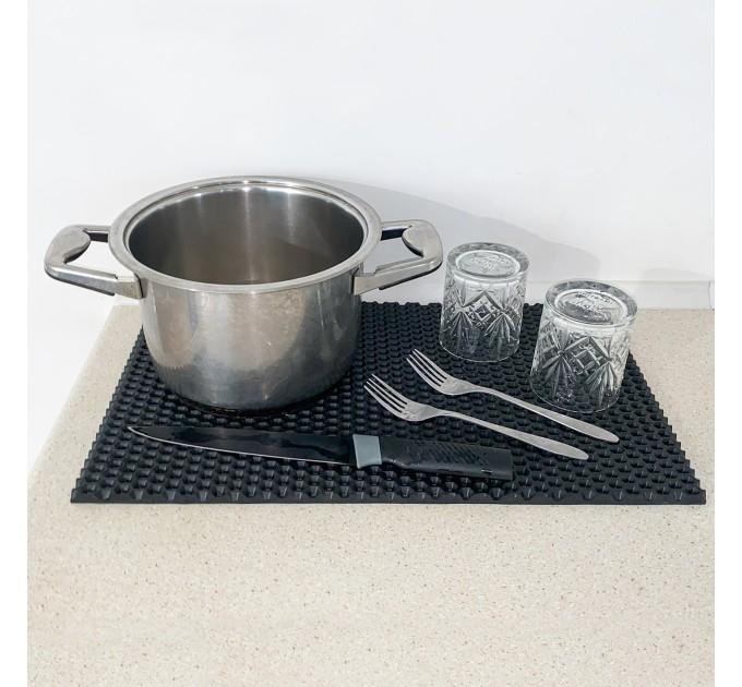 Килимок для сушіння посуду (килимок для кухні підкладка під мокрий посуд) 50х30 см OSPORT (R-00019)